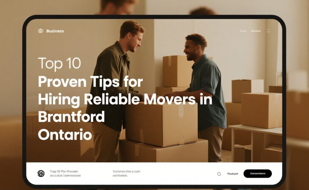 Top 10 Proven Tips for Hiring Reliable Movers in Brantford, Ontario