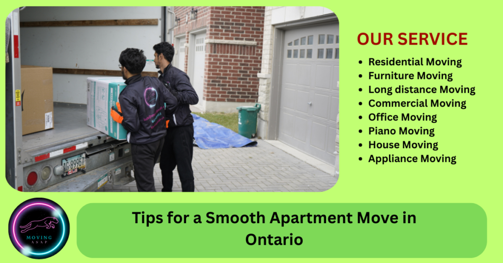 Tips for a Smooth Apartment Move in Ontario