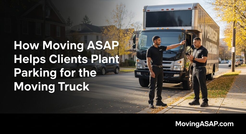 How Moving ASAP Helps Clients Plan Parking for the Moving Truck
