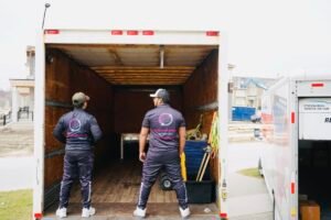 Movers loading a truck